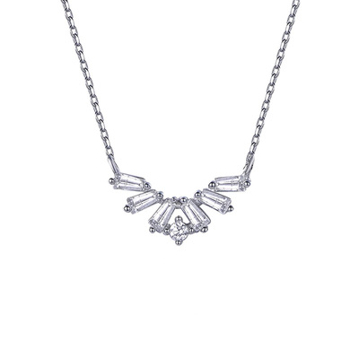 米莱珠宝18k金钻石项链群镶