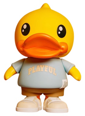 B.Duck小黄鸭经典系列32cm大娃潮流手办搪胶公仔娃娃可爱桌面摆件