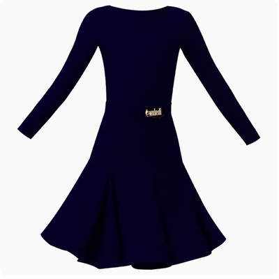 舞乐帝拉丁舞规定比赛服大裙摆