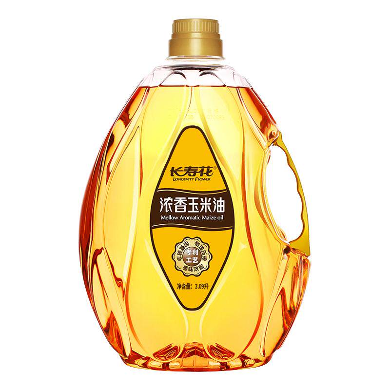 长寿花浓香玉米油3.09L物理压榨非转基因食用植物油充氮保鲜