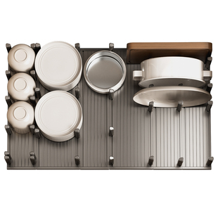 厨房抽屉内置式碗架碗碟收纳沥水碗盘筷餐具盒柜内放碗蝶子置物架