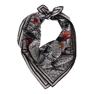 爵士战马丨真丝羊毛手工卷边小方巾英伦复古2026新款丝巾春款丝巾