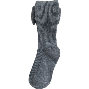 儿童加绒加厚连裤袜女童冬季保暖竖条纹打底裤袜