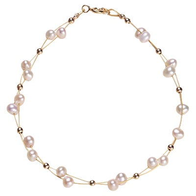 红口袋手作编织淡水珍珠项链手链