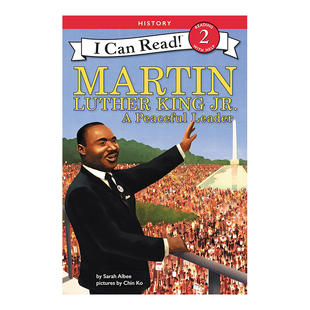 【现货】马丁路德金:一个和平的领袖 Martin Luther King Jr.: A Peaceful Leader英文儿童绘本原版图书进口书籍Albee, Sarah