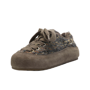 NIDZ小香风儿童勃肯鞋秋冬新款二棉鞋女童复古面包鞋男童休闲单鞋