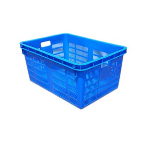 周转筐带轮子塑料筐加厚镂空筐大号快递筐带轮子胶筐服装厂专用筐