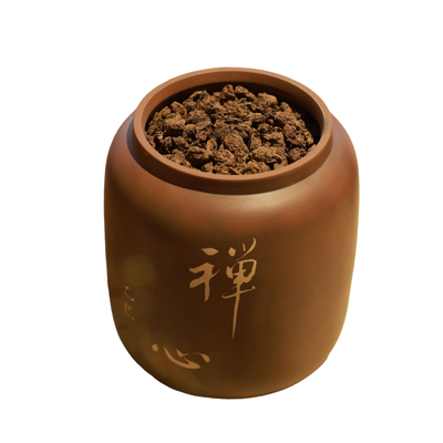 冰岛老茶头熟茶700克紫陶罐装