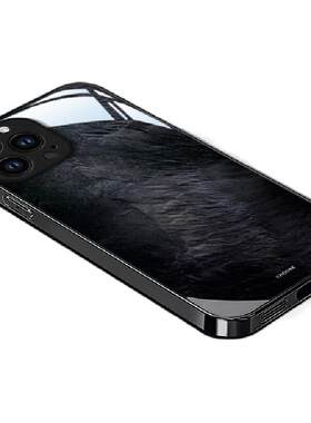 适用苹果iPhone16PROMAX/3/4/5/6/7/8/9/XS/XR/12新款高奢玻璃全包个性外壳14PLUS/15PRO情侣专用壳男女