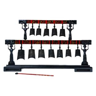 定制复古曾侯乙青铜小编钟家居客厅装饰商务纪念礼品办公桌面摆件