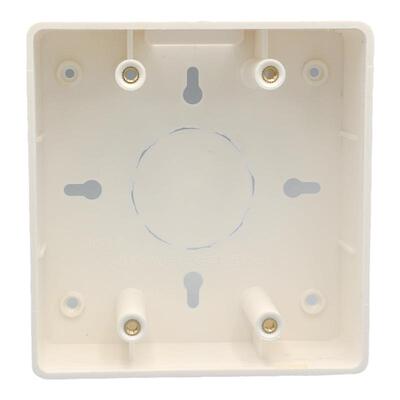 120型六位大面板配套开关底盒 PVC塑料明装底盒穿线盒子120x115mm