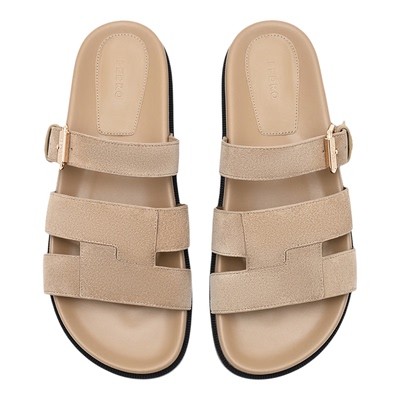 PEDRO牛皮勃肯鞋26春季新款多排扣舒适凉鞋罗马鞋PW1-65110100