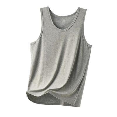 中老年背心男士夏季薄款莫代尔