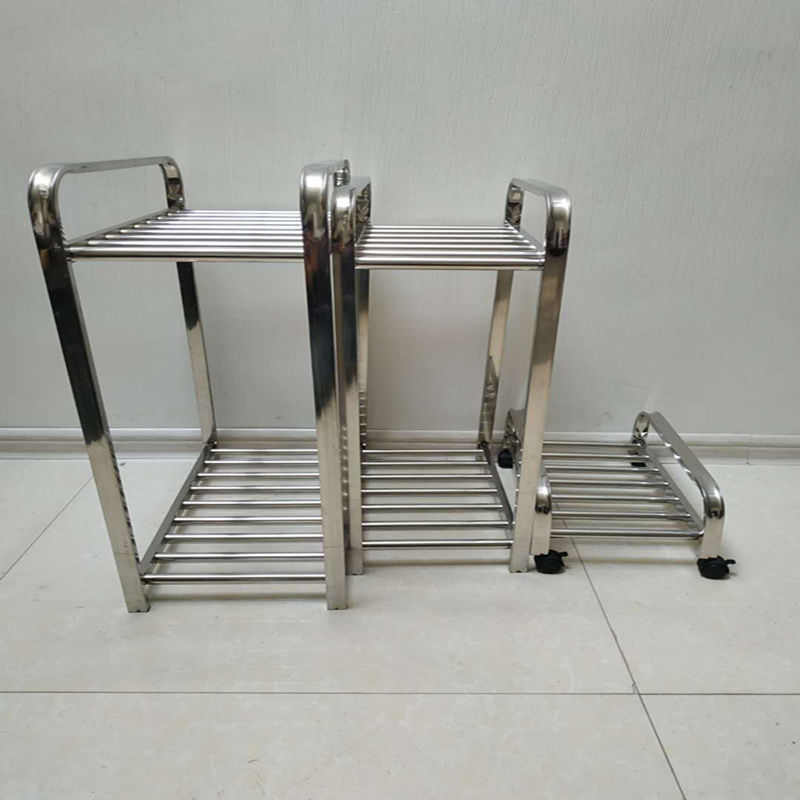 电脑主机架托架不锈钢 带轮主机架 移动置物机箱架键盘架机箱托架