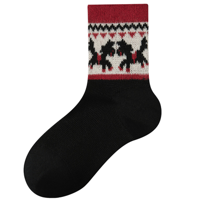 舒雅男女童同款3A抑菌鸿运中筒袜