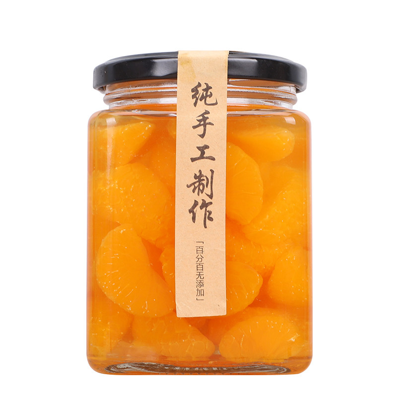 密封瓶子装黄桃咸菜罐