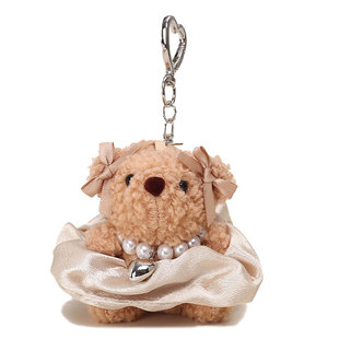 YUYI可爱发圈裙泰迪小熊毛绒公仔玩偶礼物书包包挂件闺蜜一对挂饰