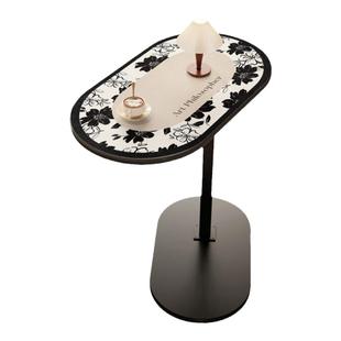 边几桌垫美式椭圆形茶几桌布皮革防水防油免洗轻奢高级感桌面垫子