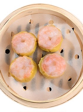 加藤利虾肉虾仁烧麦500g/20个干蒸烧卖早茶茶点广式传统早餐冷冻