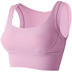 奔跑吧卡卡运动内衣女宽肩带防震防下垂聚拢外穿瑜伽健身背心文胸