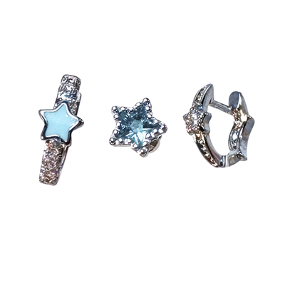 【全店买四免一】星星耳钉高级感