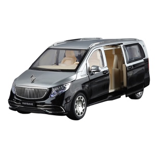 1:24电动遥控奔驰迈巴赫合金车模仿真电动门商务车模型男孩玩具车