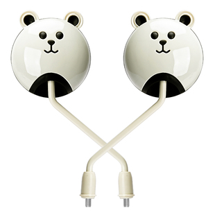 电动车后视镜适用爱玛雅迪电瓶车自行车反光镜可爱高清倒车镜通用