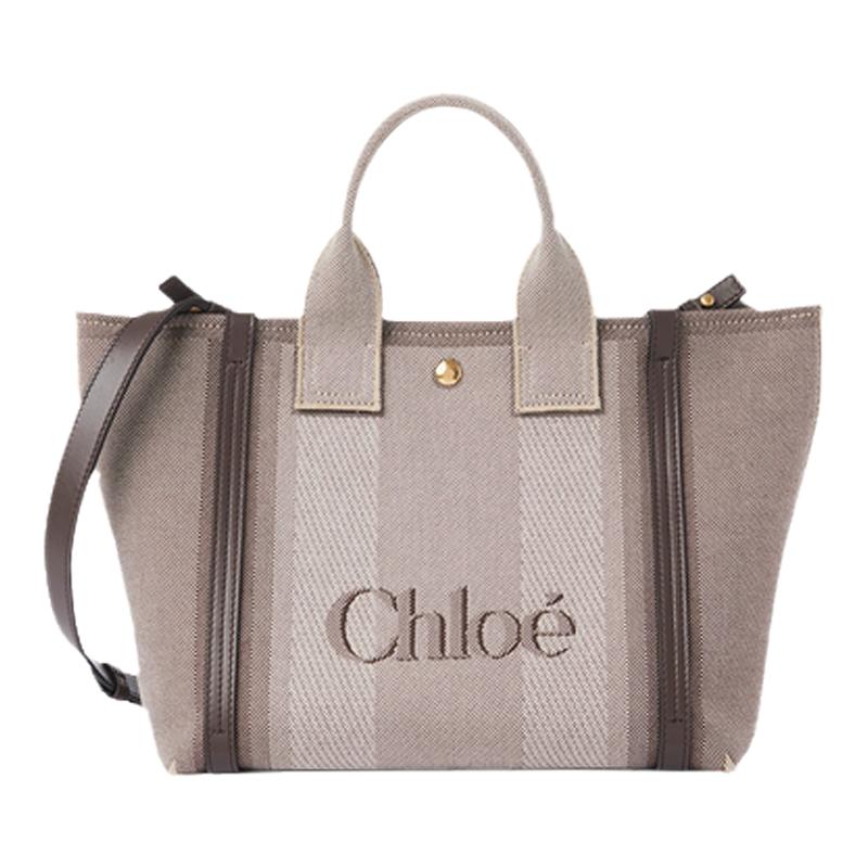 【24期免息】Chloe蔻依 CHLOE CARRY小号帆布托特包