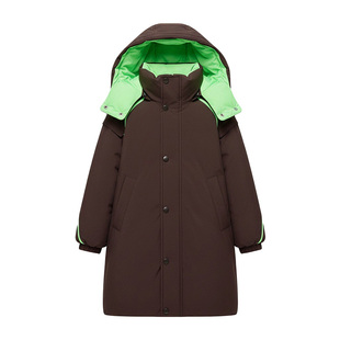 鸭鸭儿童中长款羽绒服男女2025新款一衣两穿童装双面穿加厚外套冬