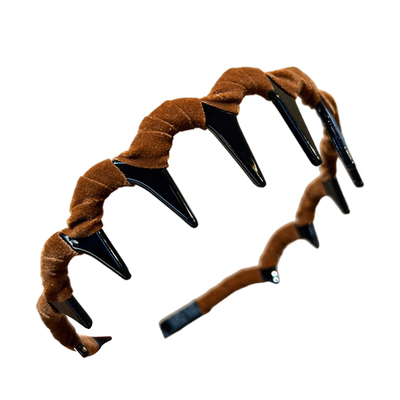 拯救扁塌头~植绒波浪发箍