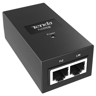 腾达POE15F POE供电器POE供电模块适配器48V供电模块AP监控供电带电源AF标准 腾达POE30G 千兆POE供电模块