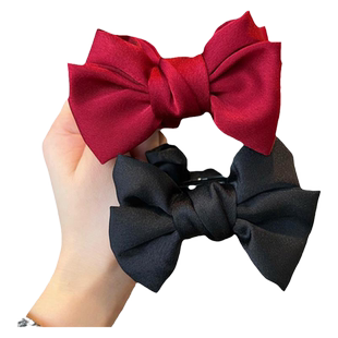 儿童蝴蝶结抓夹头饰女童公主丸子头盘发神器宝宝马尾发抓发卡发饰