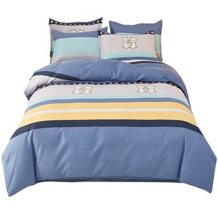 纯棉被套单件单人学生宿舍加厚被罩150x200x230全棉180x220cm褥子