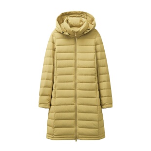 2025年新款轻薄羽绒服女中长款秋冬季外套高端轻便显瘦白鸭绒超薄