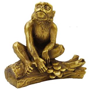 古铜官 铜猴子摆件铜猴摆件工艺品家居摆设十二生肖猴摆饰品