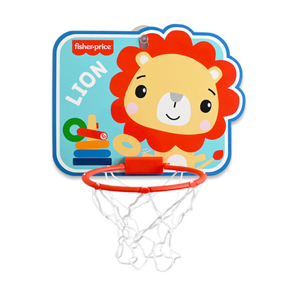 费雪儿童篮球框投篮架室内挂式1一5岁婴儿家用球类玩具宝宝篮筐