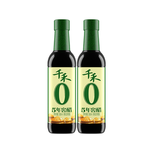 千禾零添加5年窖醋500ml陈醋蘸料凉拌菜饺子佐餐调味家用旗舰店