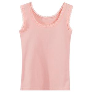 纯棉吊带背心女内搭蕾丝2025新款遮副乳大码白色无袖修身打底上衣