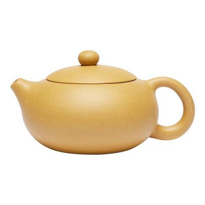 纯全手工扁西施黄金段泥紫砂壶