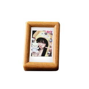 拍立得迷你小卡相框展示架3寸6A4实木情侣相册定制结婚证照片摆台