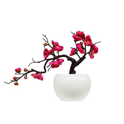 仿真客厅家居摆件书房盆栽梅花枝