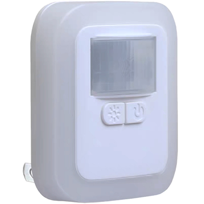 人体感应灯小夜灯插电卫生间过道卧室床头带开关声光控节能灯家用