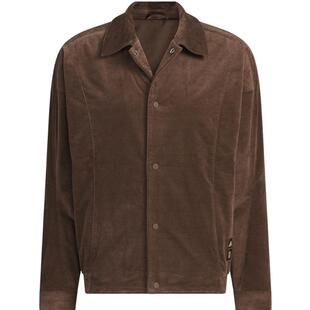 【自营】阿迪达斯武极系列灯芯绒外套翻领针织夹克 JI8721运动