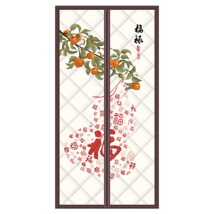自吸棉门帘加厚家用秋冬季保暖保温挡风隔音定制隔断帘子防寒防冷