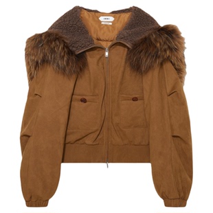 IMMI 25秋冬新品 麂皮绒毛领