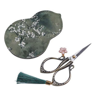 织锦葫芦古风茶道茶剪套