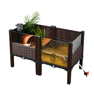 乌龟特大饲养缸水陆生态绿植养龟箱巴西草龟养殖玻璃缸大水池深水