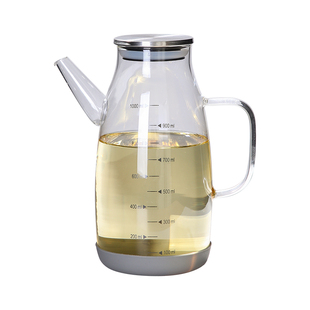 油壶不挂油家用食品级厨房专用大容量鹰嘴油罐壶用品全玻璃油瓶