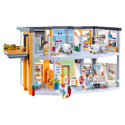 playmobil摩比世界男女孩玩具静态模型声光救护车救援车71202