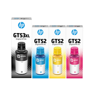 hp惠普打印机原装GT53XL黑色gt52/51墨水GT52彩色连供519/672/510/410/596/518/5820/599/593墨水原装正品新